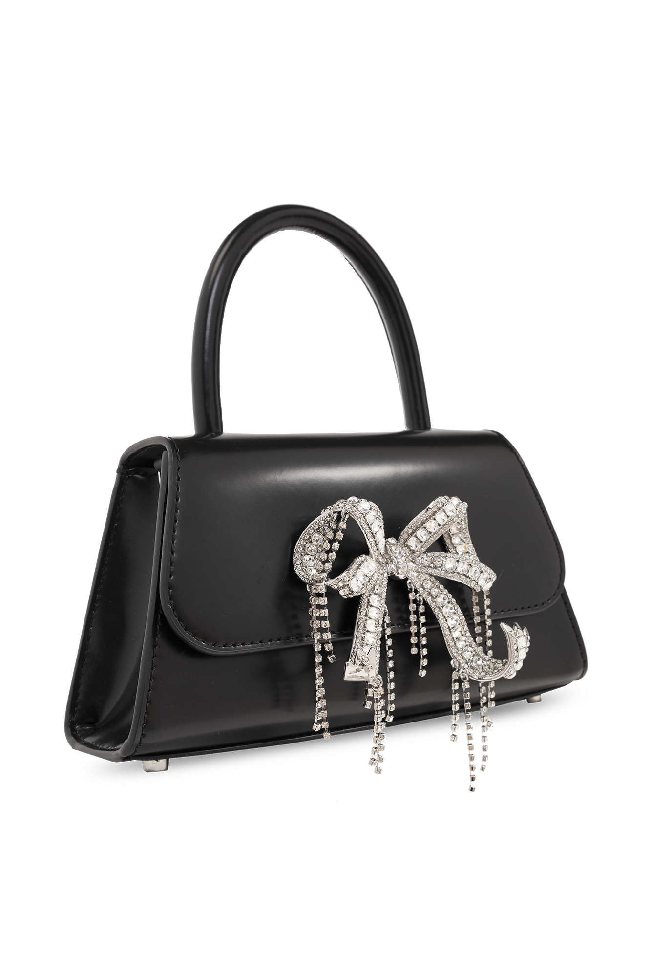 Black 'Bow Mini' shoulder bag Self Portrait